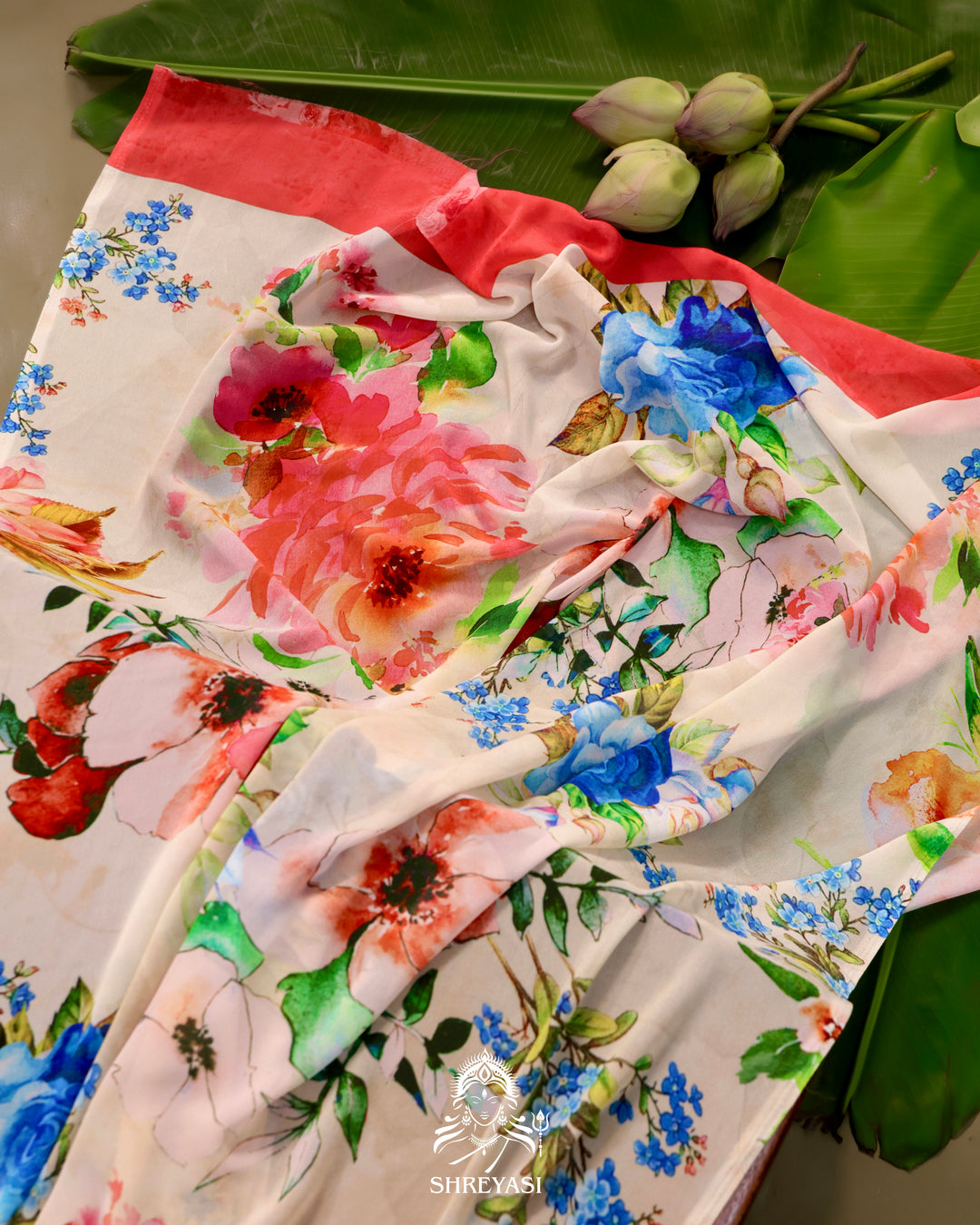 Floral Georgette Saree
