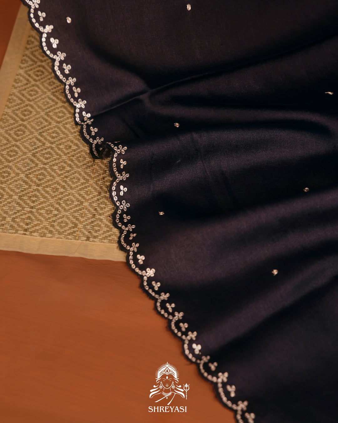 Tussar Silk Saree with Paithani Pen Kalamkari Blouse