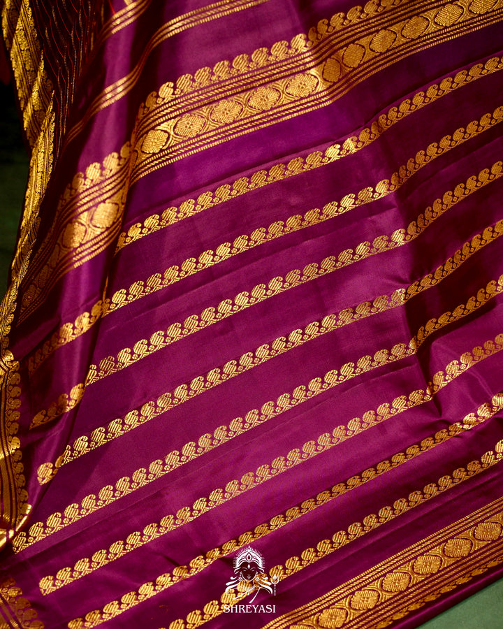 Handloom Pure Kanjivaram Silk Saree with Real Zari