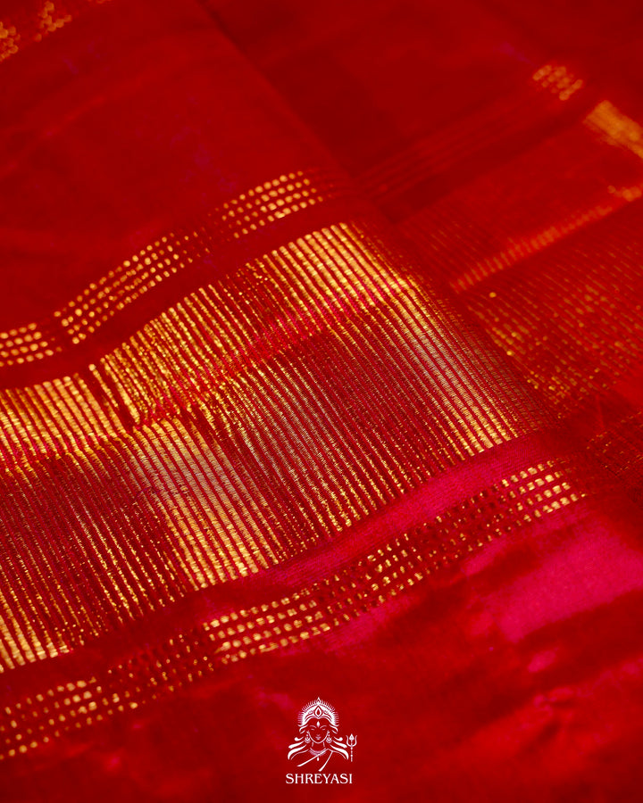 Handloom Pure Kanjivaram Silk Sarees with Real Zari and Hand Painted Tanjore Art