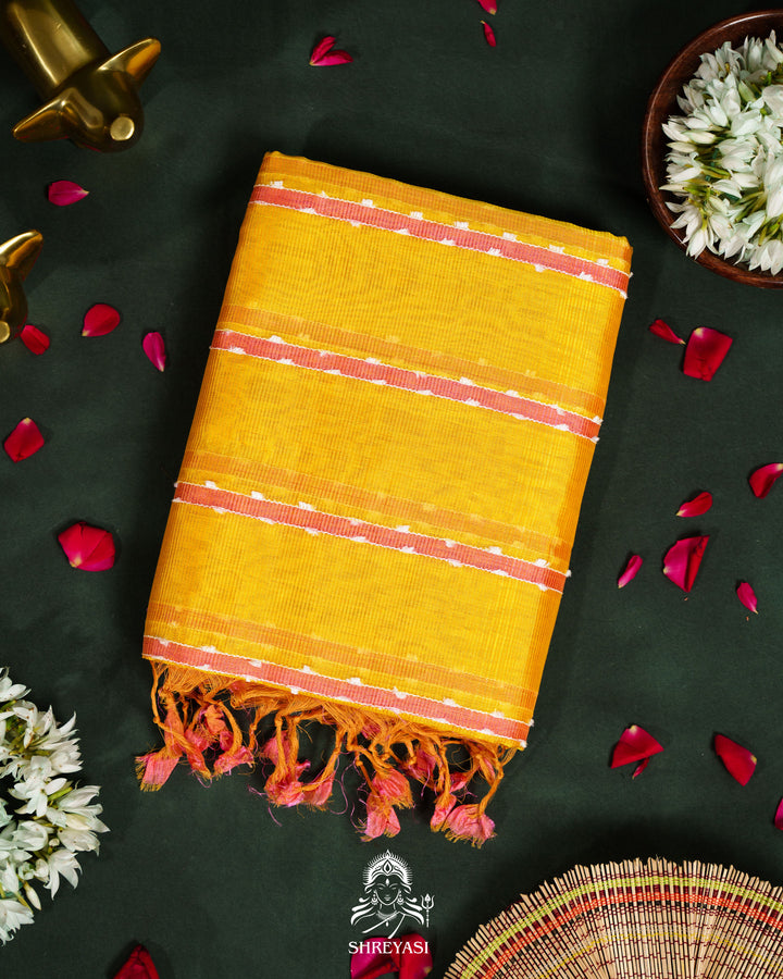 Handloom Pure Mangalagiri Silk Saree