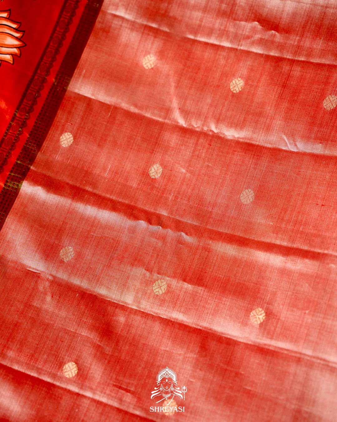 Traditional Tanjore Painting on Handloom Pure Kanjivaram Silk Sarees with Real Zari