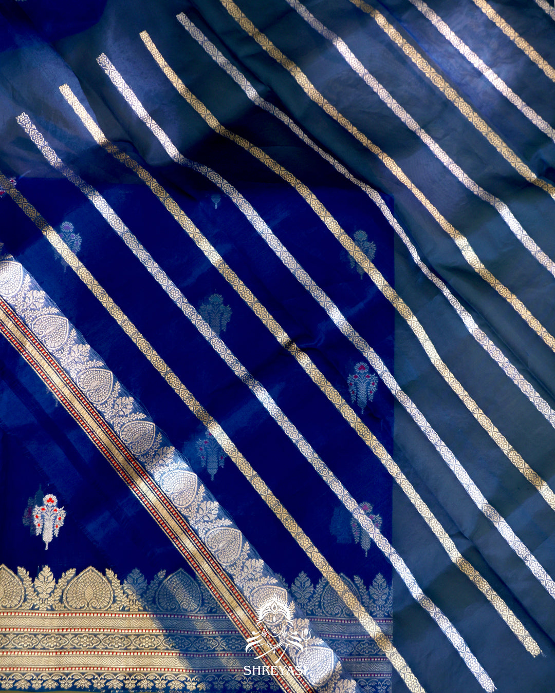 Banarasi Ektara Kora Silk Saree