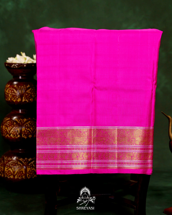 Handloom Pure Kanjivaram Silk Saree with Real Zari