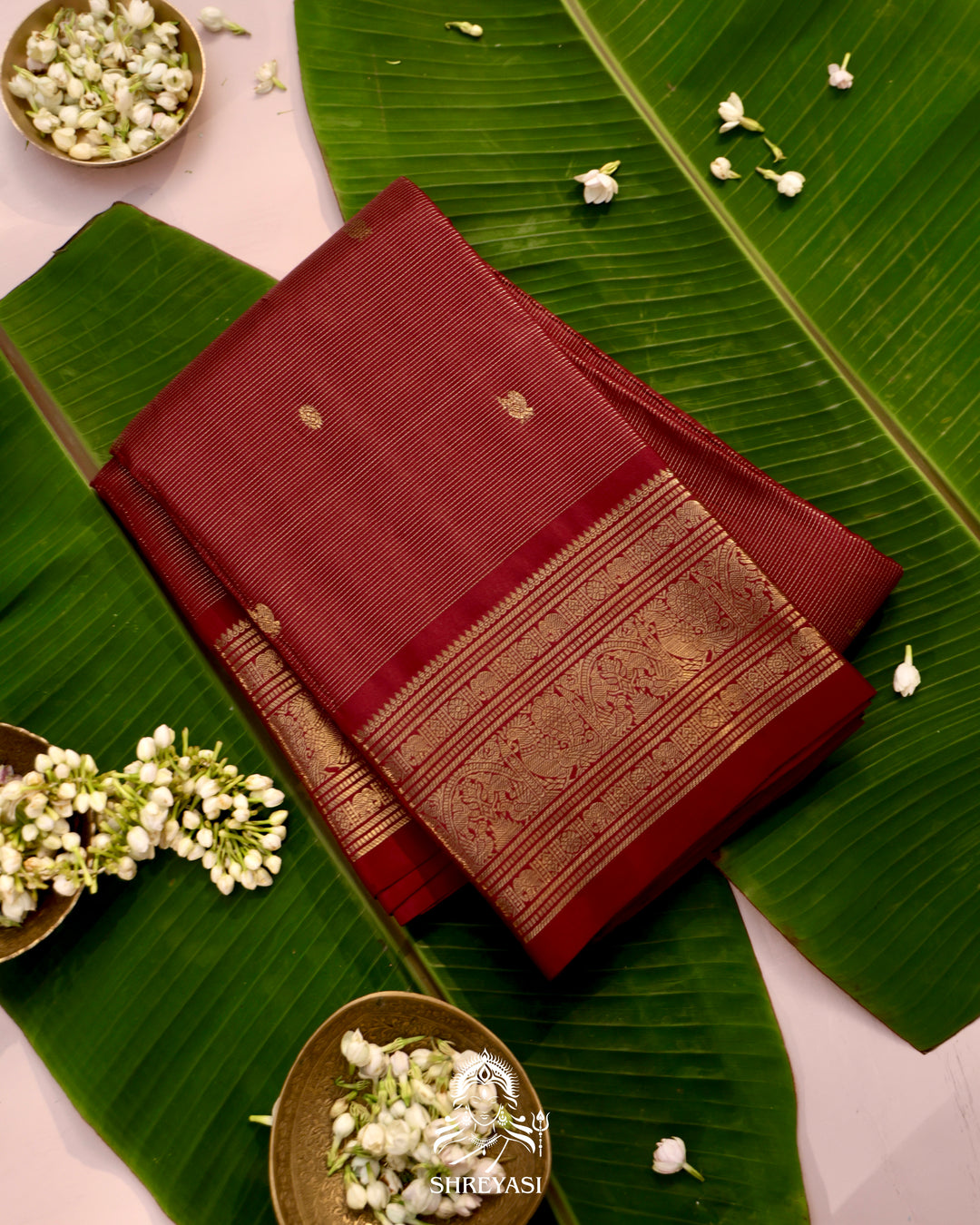 Handloom Kanjivaram Silk Saree with Real Zari