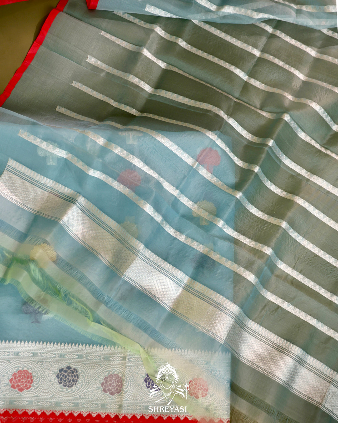 Banarasi Ektara Kora Silk Saree