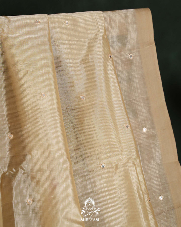 Handloom Pure Mangalagiri Silk Sarees with Mirror Work & Embroidery | Pen Kalamkari Blouse