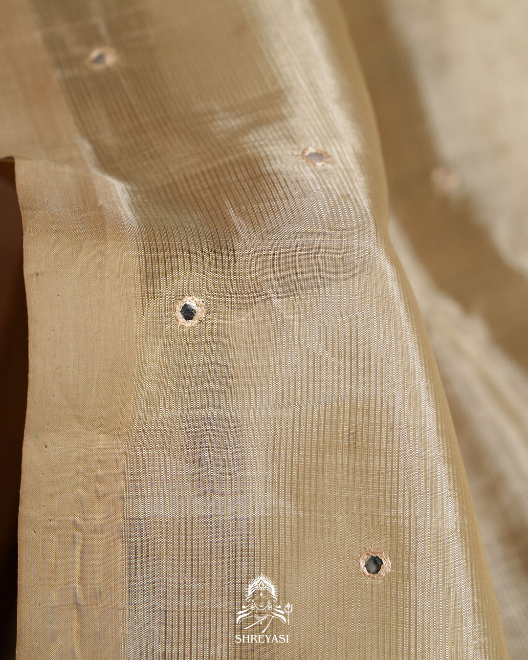 Handloom Pure Mangalagiri Silk Sarees with Mirror Work & Embroidery | Pen Kalamkari Blouse