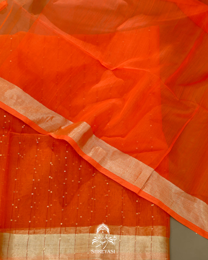 Muslin Jamdani Saree with Needle Weaving and Paithani Tissue Pallu