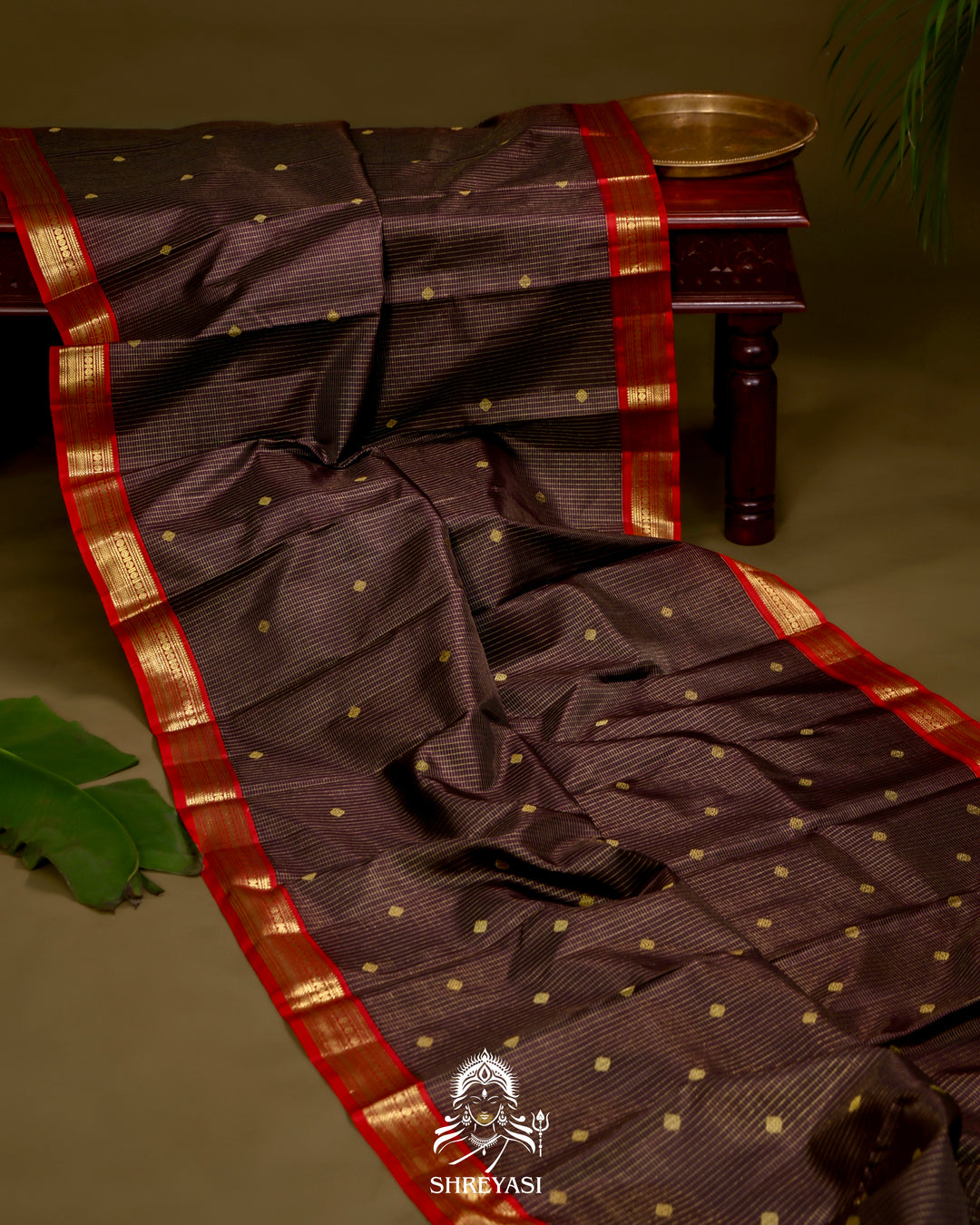 Kanjivaram Silk Saree with Real Zari and Vairoosi Weaving