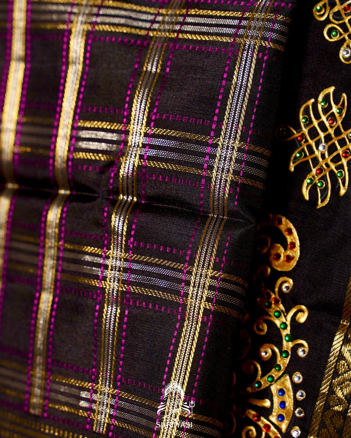 Handloom Pure Kanjivaram Silk Sarees with Real Zari and Hand Painted Tanjore Art
