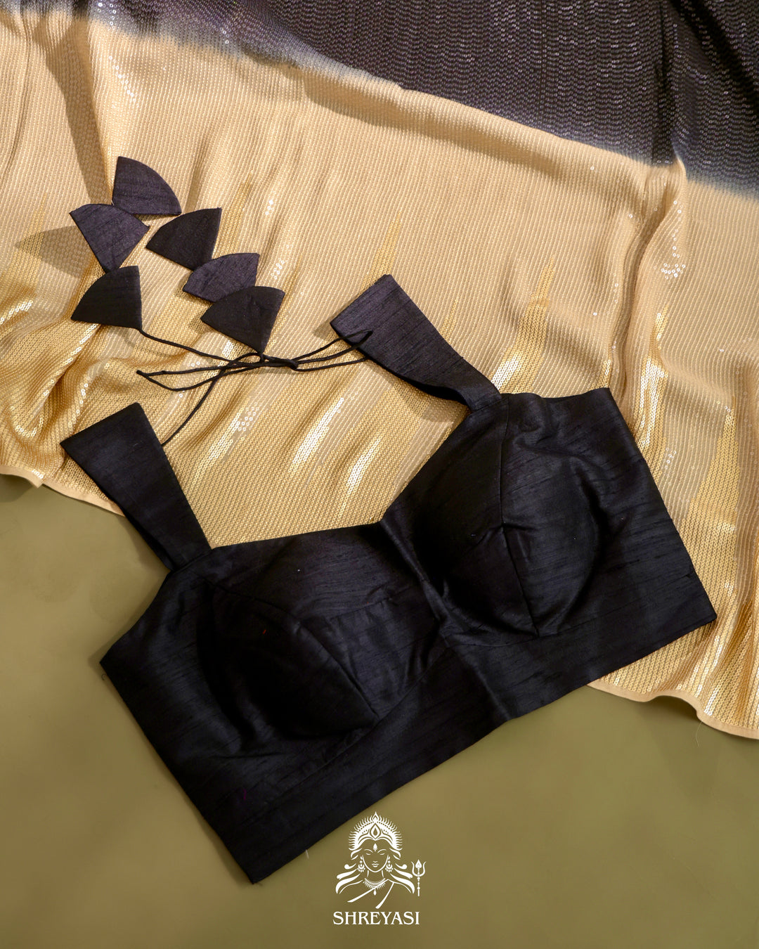 Georgette Sequin Saree