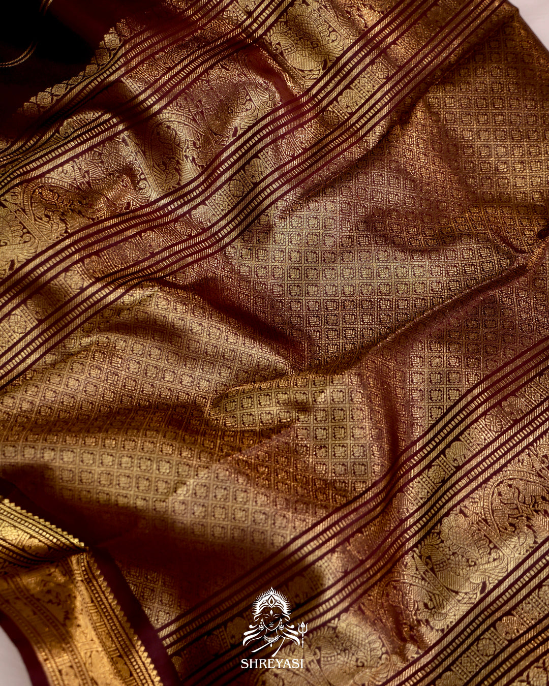 Handloom Kanjivaram Silk Saree with Real Zari
