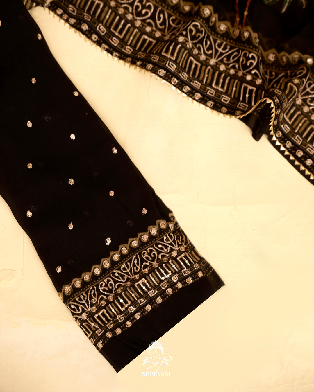 Embroidered Georgette Saree