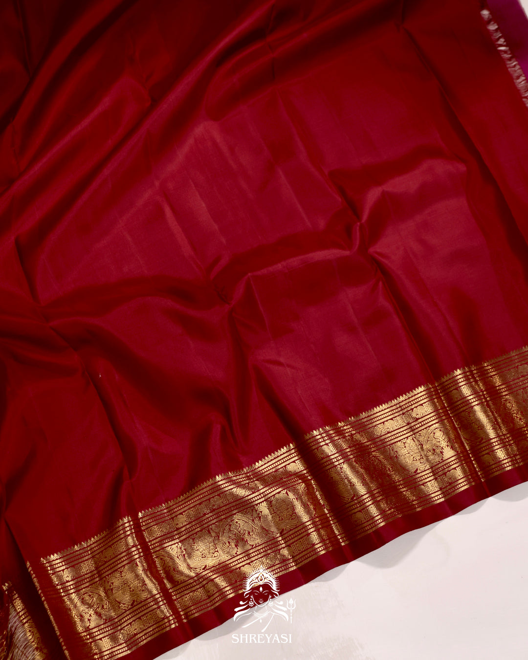 Handloom Kanjivaram Silk Saree with Real Zari