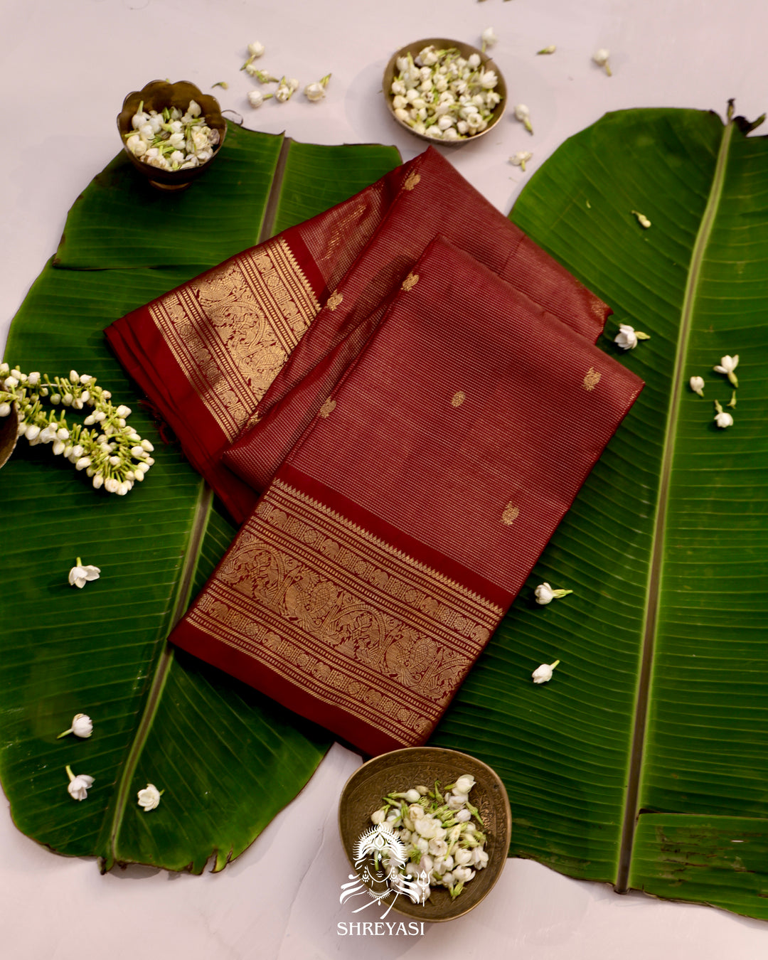 Handloom Kanjivaram Silk Saree with Real Zari