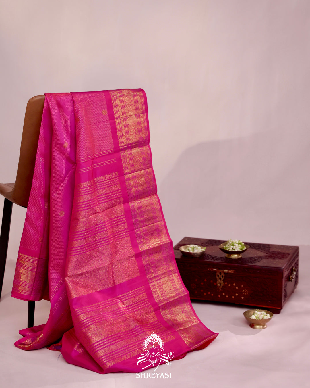 Handloom Kanjivaram Silk Saree with Real Zari