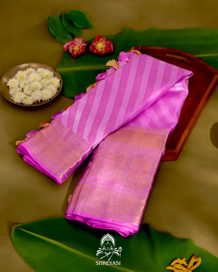 Kanjivaram Silk Saree with Real Zari