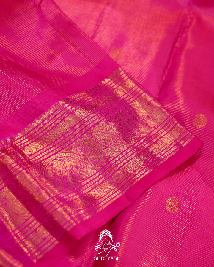 Handloom Kanjivaram Silk Saree with Real Zari