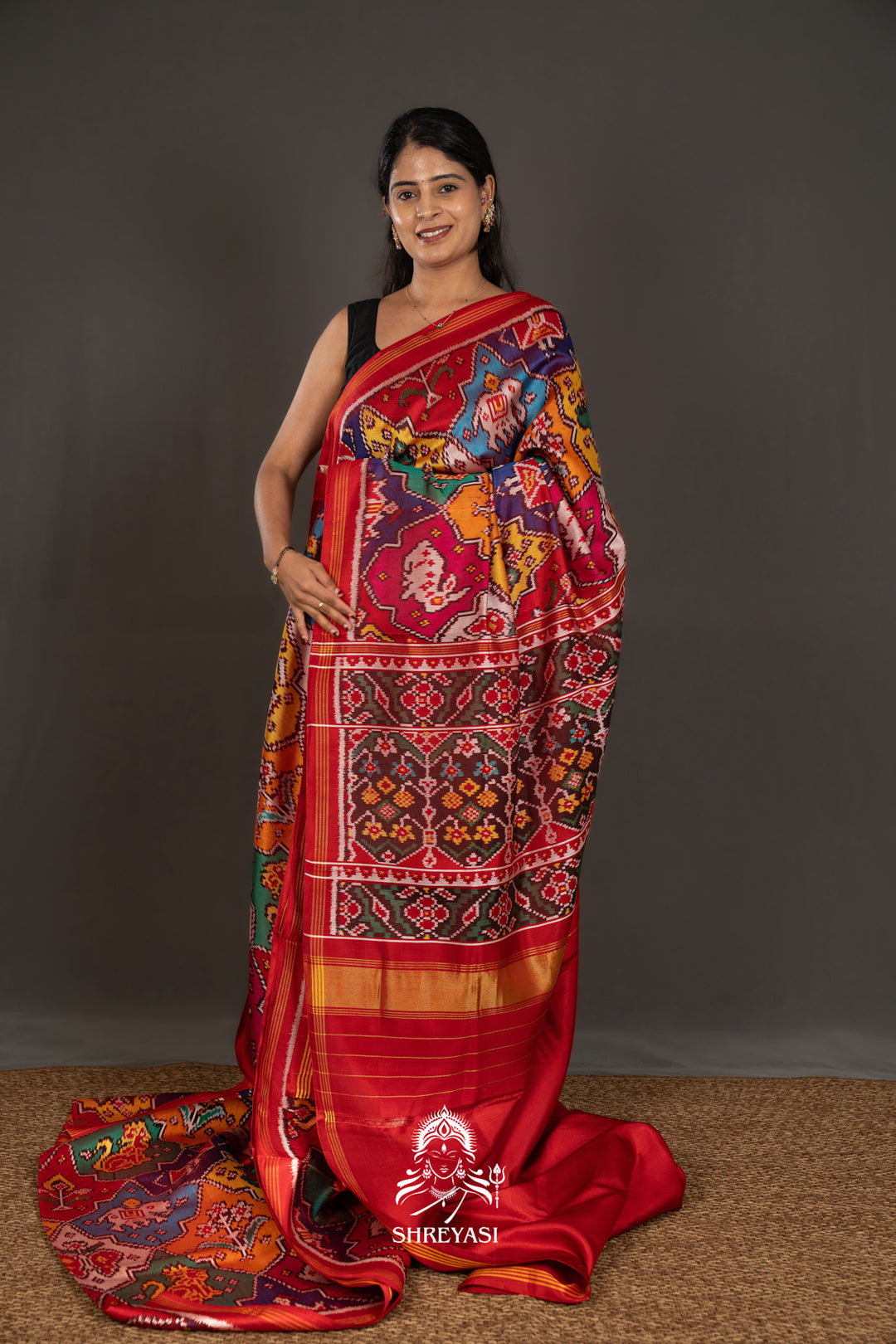 Handloom Pure Twill Patola Silk Saree