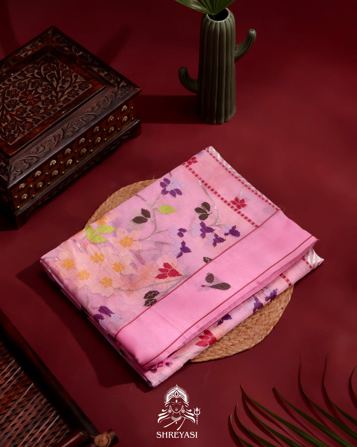 Kota Saree with Full Jaal Weaving