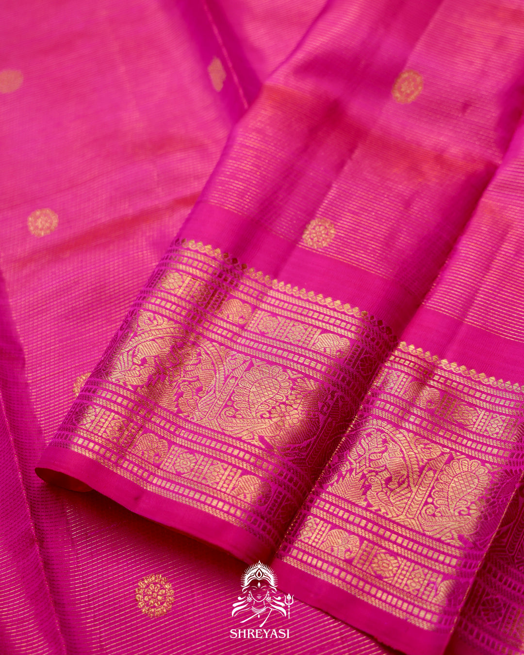 Handloom Kanjivaram Silk Saree with Real Zari