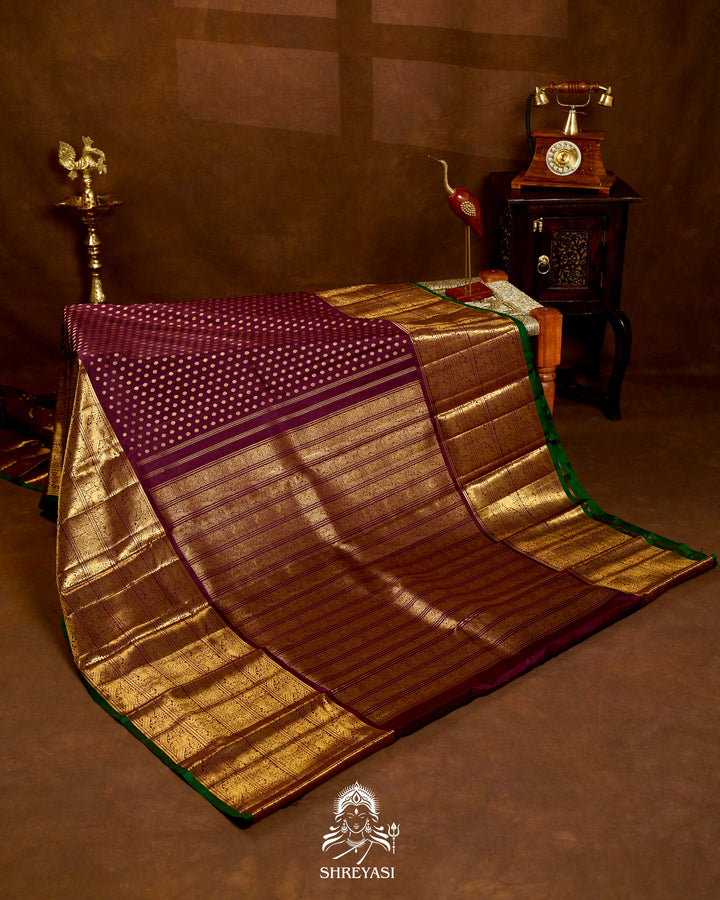 Handloom Pure Kanjivaram Silk Saree in Real Zari