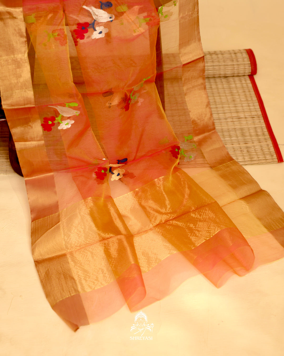 Chanderi Katan Silk Saree