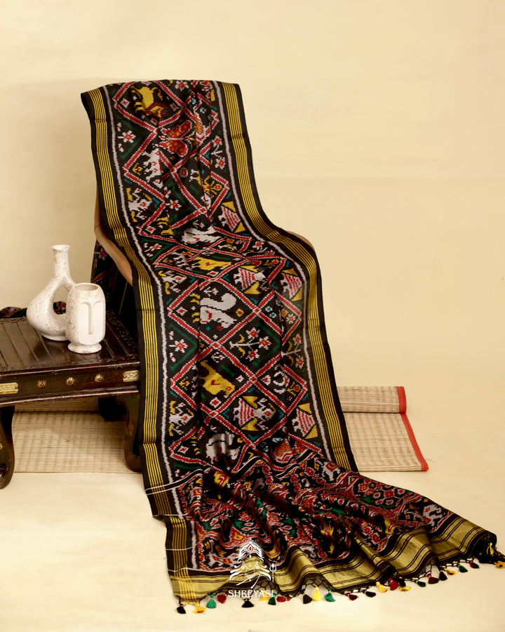 Rajkot Single Ikat Patola Silk Saree