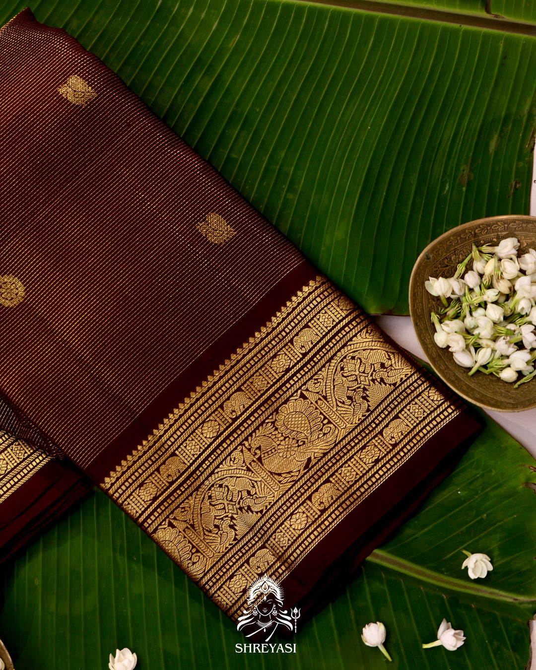 Handloom Kanjivaram Silk Saree with Real Zari