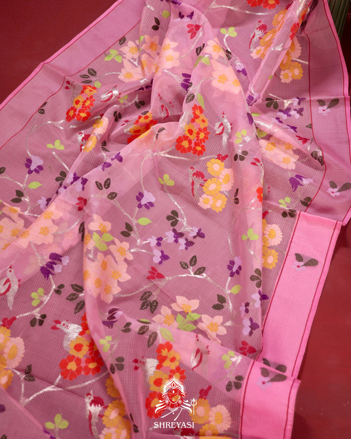 Kota Saree with Full Jaal Weaving