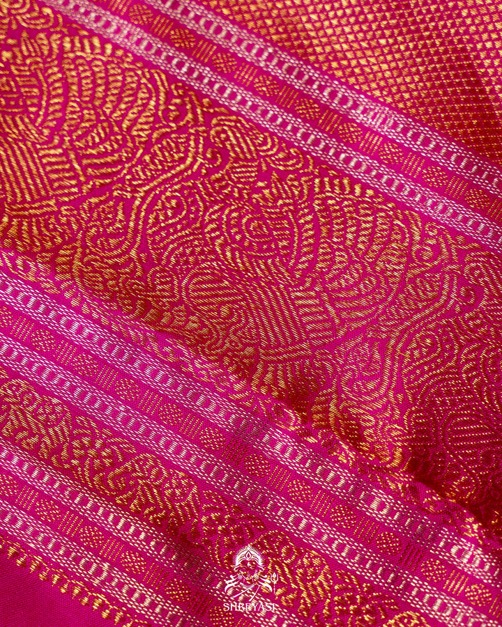 Handloom Pure Kanjivaram Silk Saree with Real Zari
