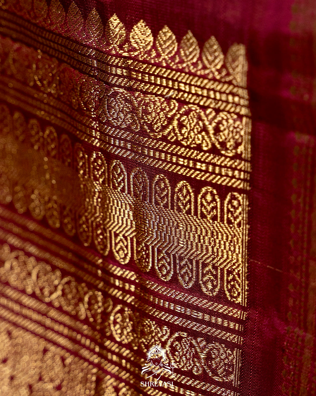Traditional Tanjore Painting on Handloom Pure Kanjivaram Silk Sarees with Real Zari