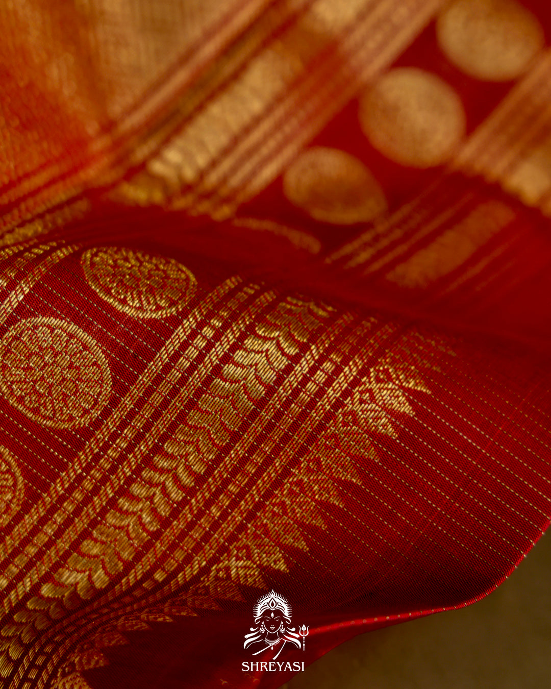 Kanjivaram Silk Saree with Real Zari and Vairoosi Weaving