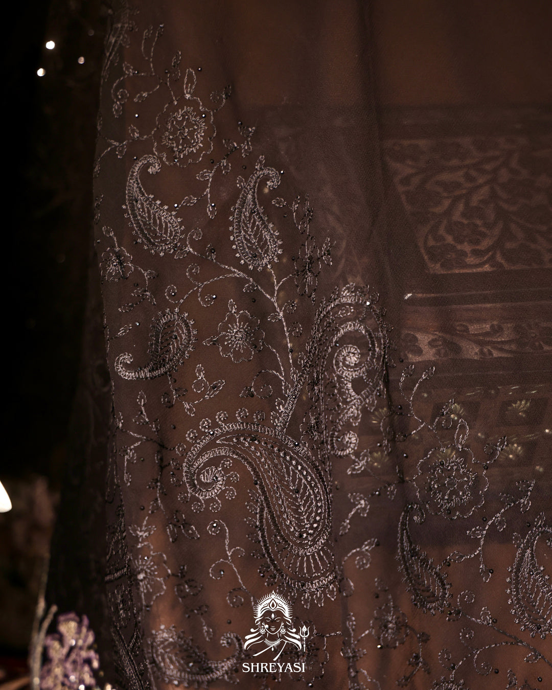Georgette Saree with Thread Embroidery