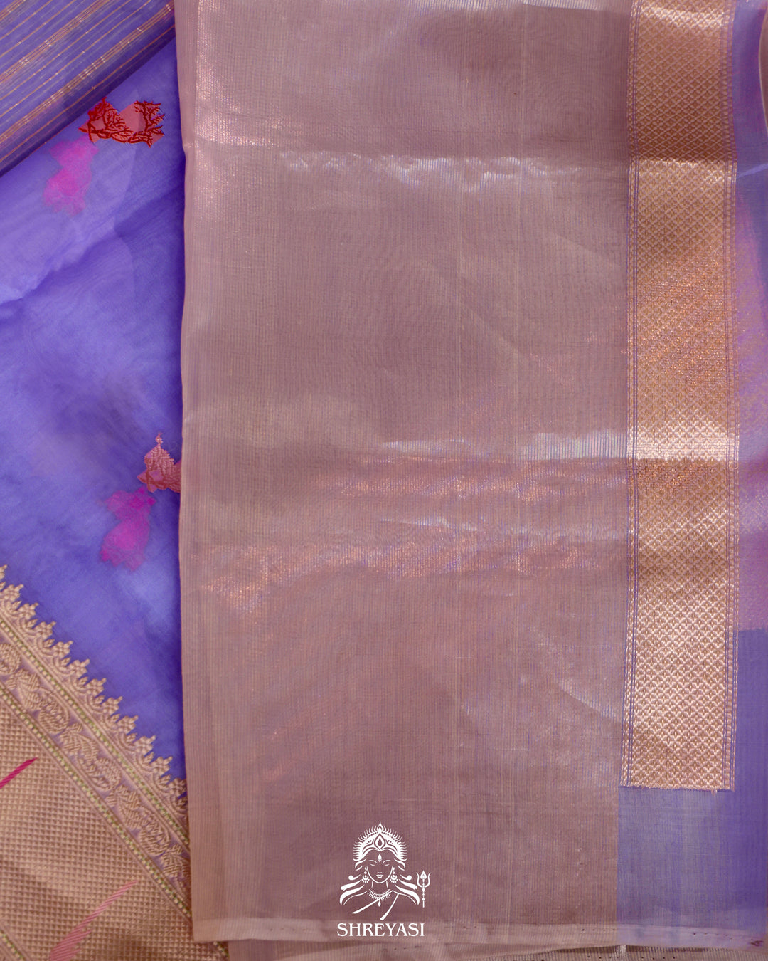 Banarasi Ektara Kora Silk Saree