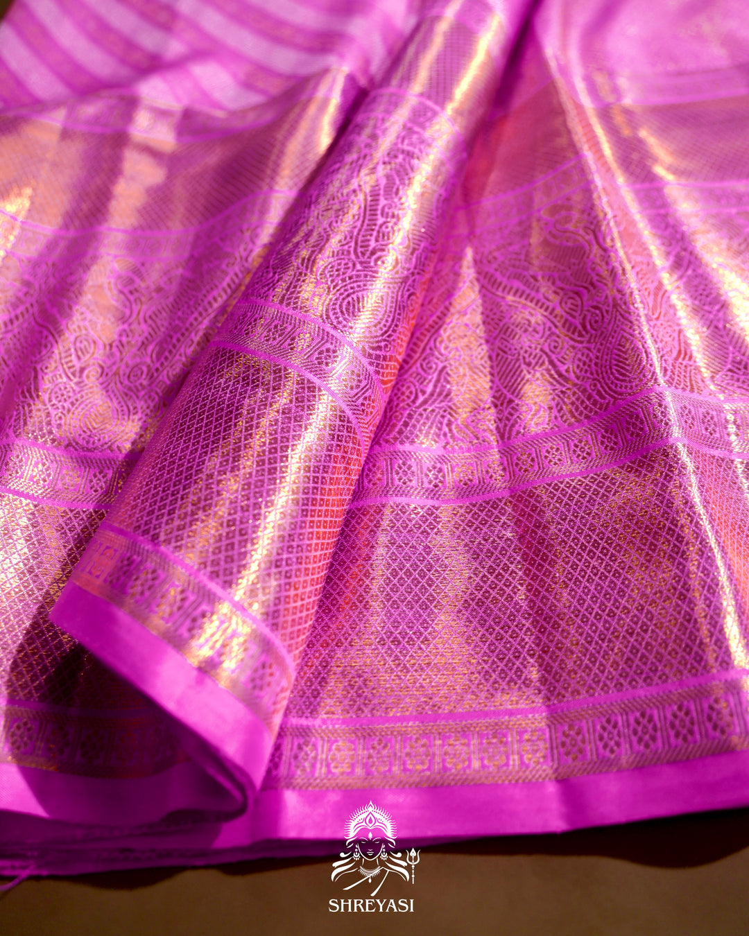 Kanjivaram Silk Saree with Real Zari