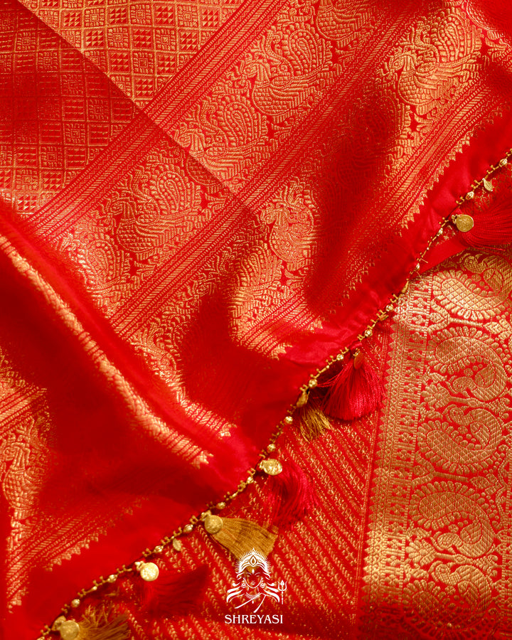 Kanjivaram Silk Saree with Real Zari