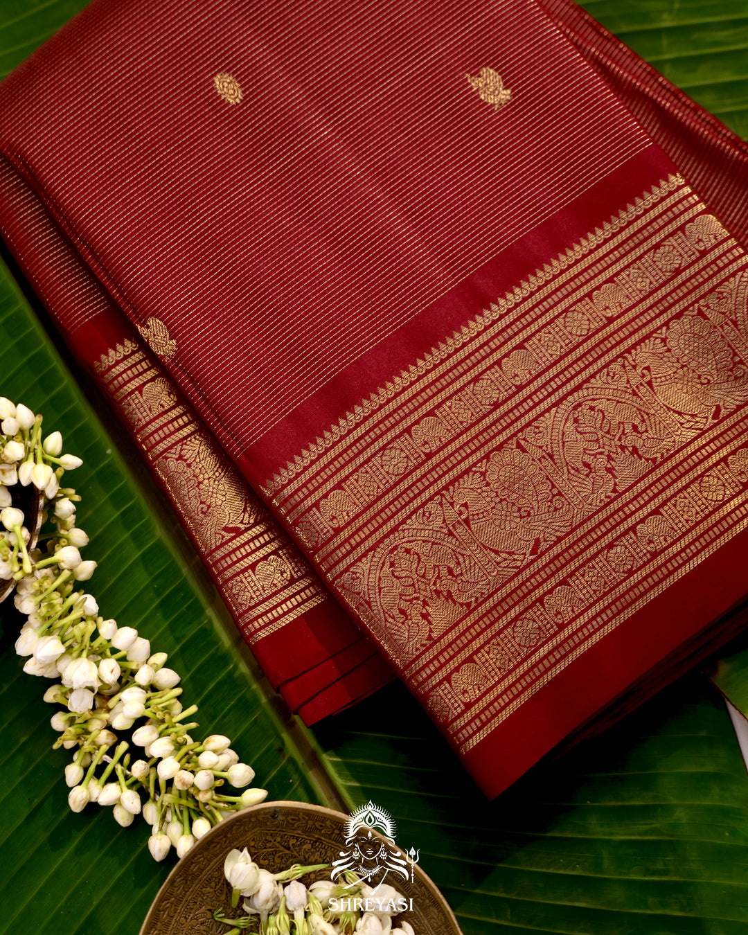 Handloom Kanjivaram Silk Saree with Real Zari