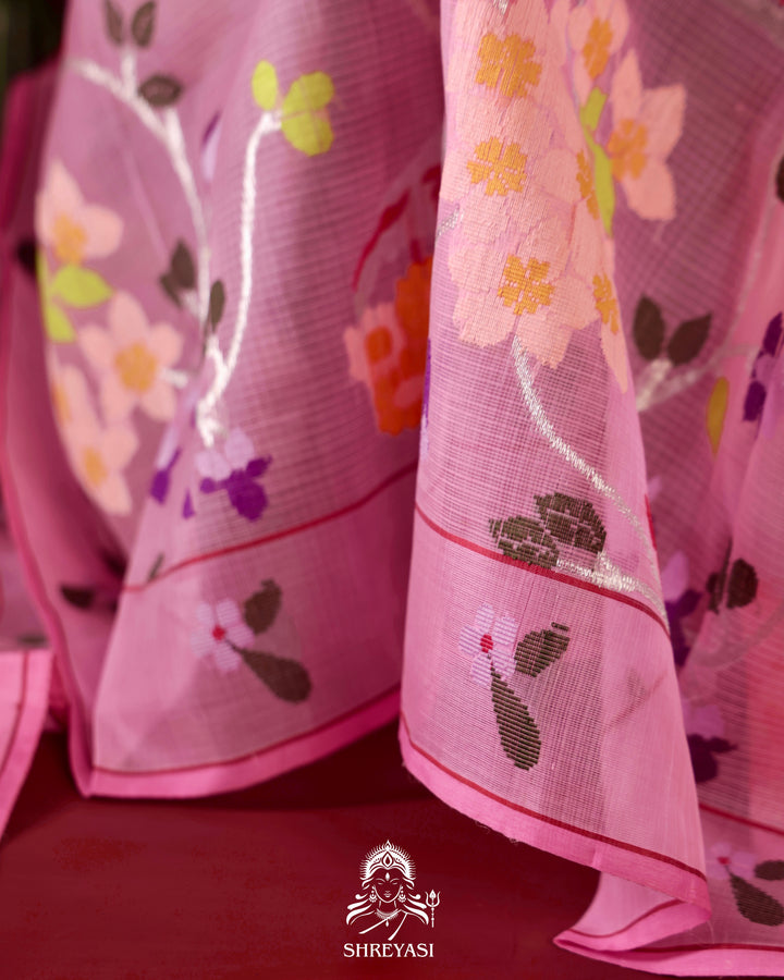 Kota Saree with Full Jaal Weaving
