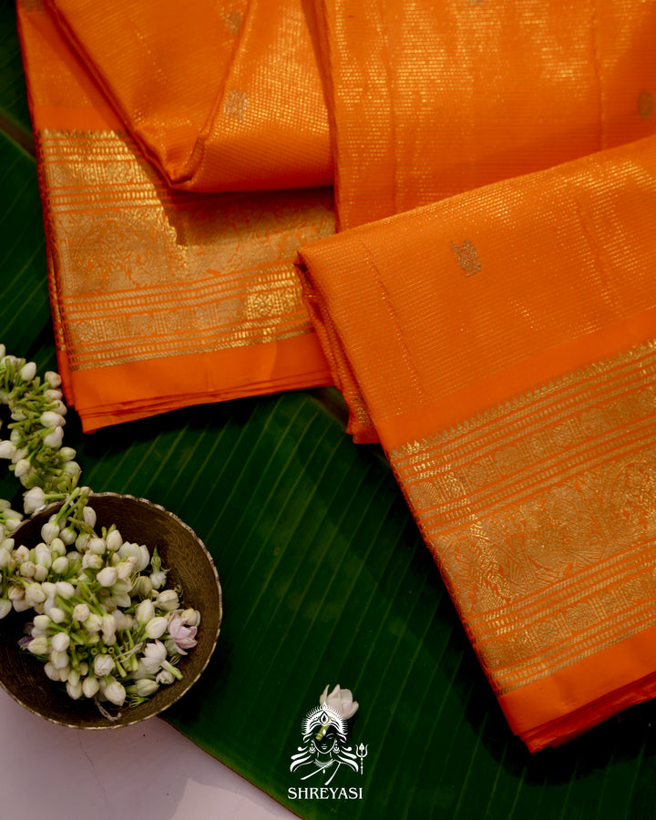 Handloom Kanjivaram Silk Saree with Real Zari