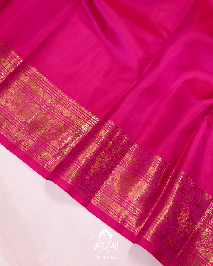 Handloom Kanjivaram Silk Saree with Real Zari