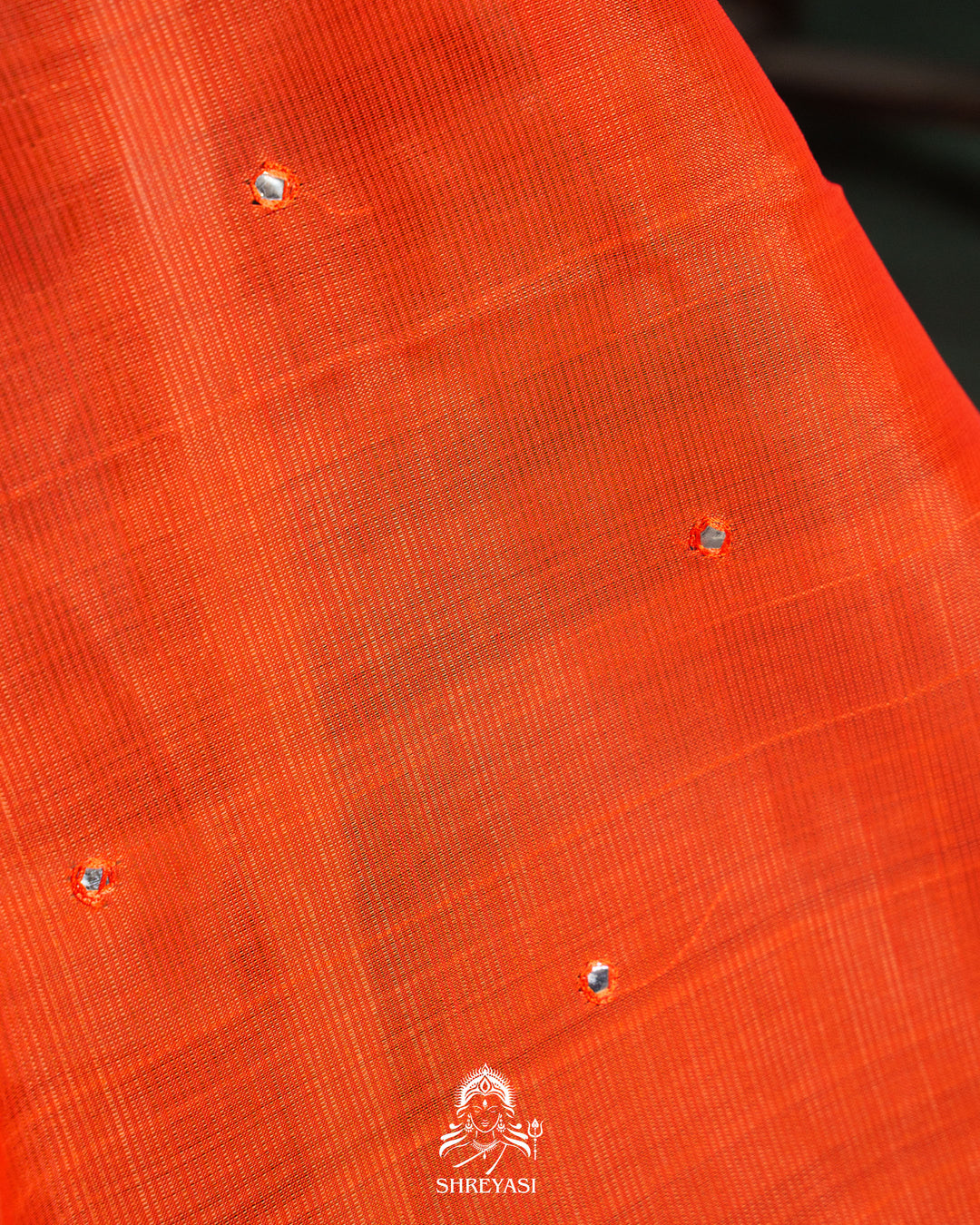 Handloom Pure Mangalagiri Silk Sarees with Mirror Work & Embroidery | Pen Kalamkari Blouse