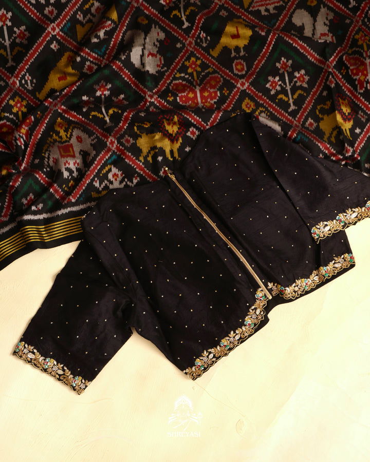 Rajkot Single Ikat Patola Silk Saree