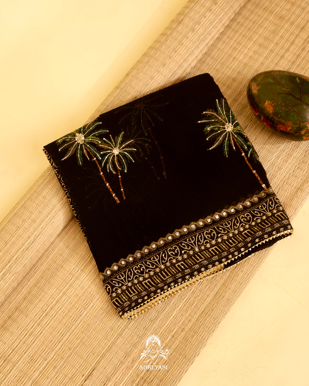 Embroidered Georgette Saree
