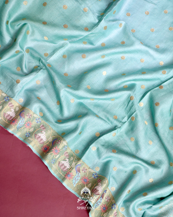 Tussar Silk Saree with Embroidery