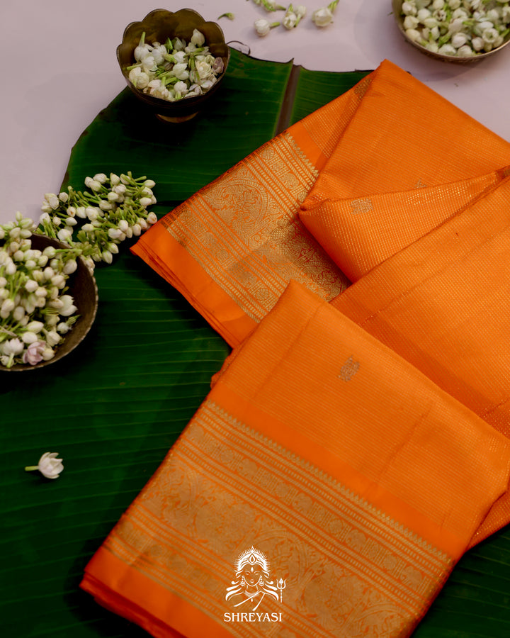 Handloom Kanjivaram Silk Saree with Real Zari