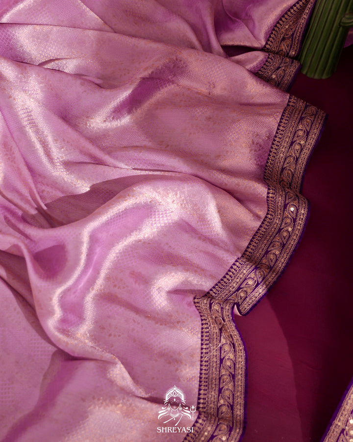 Banarasi Brocade Tissue Saree with Mashru Silk Blouse