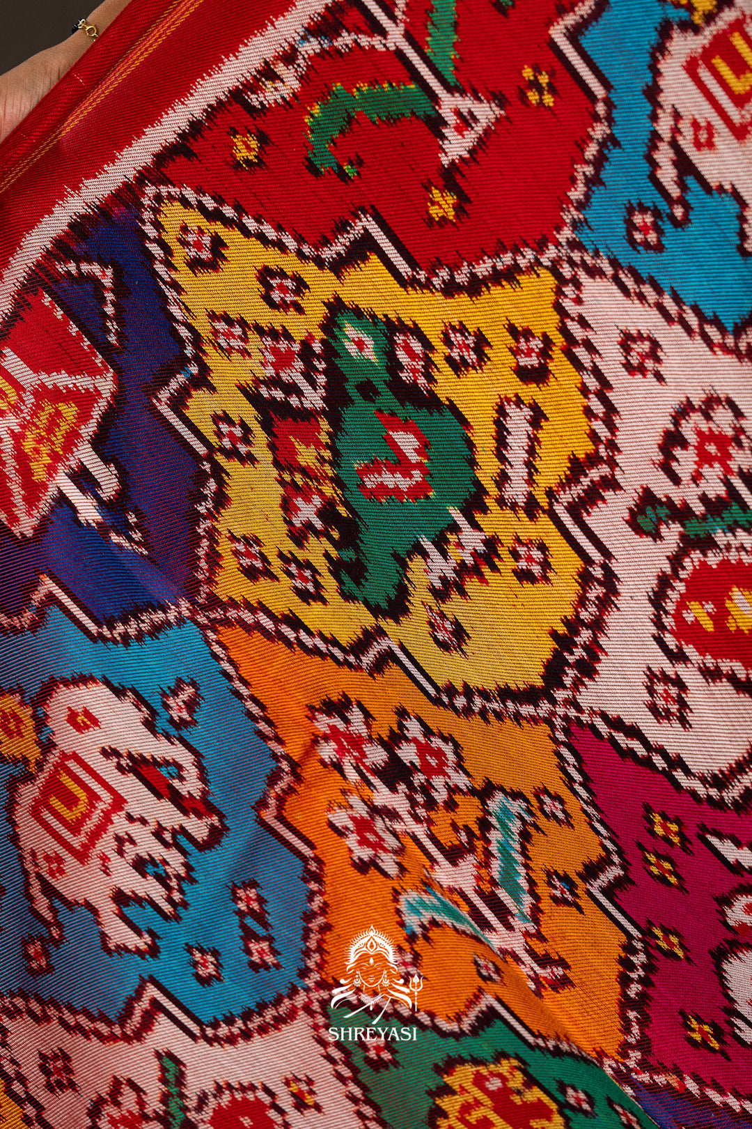 Handloom Pure Twill Patola Silk Saree
