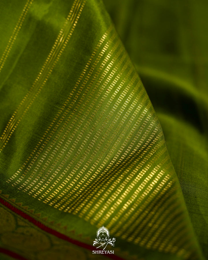 Traditional Tanjore Painting on Handloom Pure Kanjivaram Silk Sarees with Real Zari